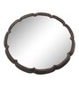 Brown Round Metal Wall Hanging Mirror