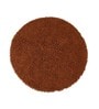 Brown Solid Cotton 35x35 Inches AntiSkid Bath Mat