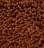 Brown Solid Cotton 35x35 Inches AntiSkid Bath Mat