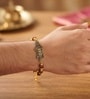 Brown Rudraksh Antique Finish Bracelet Rakhi