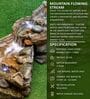 Mountain Stream Brown Sand Stone Indoor Water Fountain