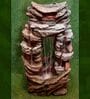 Threeway Waterfall Brown Sand Stone Indoor Water Fountain