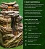 Multi Layered Brown Sand Stone Indoor Water Fountain
