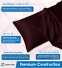 Brown Satin Silk 72x46 cm Pillow Covers (Set of 2) With 1Pc Scrunchie Free