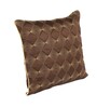 Brown Satin Abstract 16x16 inches Cushion Covers (Pack of 2)