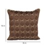 Brown Satin Abstract 16x16 inches Cushion Covers (Pack of 2)