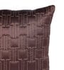 Brown Satin Geometric 16x16 inches (Set of 5) Cushion Covers