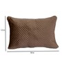 Brown Satin Solid 18x12 inches Cushion Covers (Pack of 2)