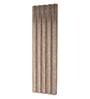 Brown Floral Poly Cotton 9 Ft Light Filtering Pinch Pleat Door Curtains (Set of 2)