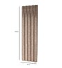 Brown Floral Poly Cotton 9 Ft Light Filtering Pinch Pleat Door Curtains (Set of 2)