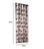 Brown Floral Polyester 5 Ft Semisheer Eyelet Window Curtains (Set of 2)