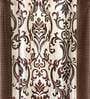 Brown Traditional Polyester 9 Ft Semisheer Eyelet Door Curtains (Set of 2)