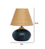Brown Shade Table Lamp With Terracotta Base
