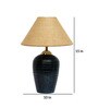 Brown Shade Table Lamp With Terracotta Base