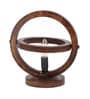 Madeline LED Brown Wood Shade Table Lamp With Mango wood Base