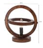 Madeline LED Brown Wood Shade Table Lamp With Mango wood Base