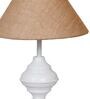 Brown Shade Table Lamp With Metal Base