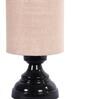 Brown Shade Table Lamp With Metal Base
