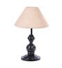 Brown Shade Table Lamp With Metal Base