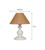 Brown Shade Table Lamp With Metal Base
