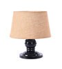 Brown Shade Table Lamp With Metal Base