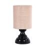 Brown Shade Table Lamp With Metal Base