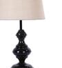 Brown Shade Table Lamp With Metal Base