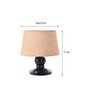 Brown Shade Table Lamp With Metal Base