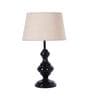 Brown Shade Table Lamp With Metal Base