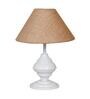 Brown Shade Table Lamp With Metal Base