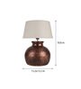 Brown Shade Table Lamp With Metal Base