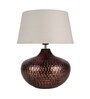 Brown Shade Table Lamp With Metal Base