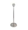 Brown Shade Table Lamp With Stainless Steel Base