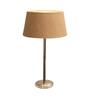 Bumpy Brown Cotton Shade Night Lamp With Metal Base