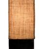 Titan Brown Natural Fiber Shade Table Lamp With Wood Base