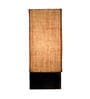 Titan Brown Natural Fiber Shade Table Lamp With Wood Base
