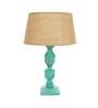Brown Shade Table Lamp With Wooden Base