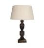 Cream Shade Table Lamp With Wooden Base
