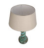 Brown Shade Table Lamp With Wooden Base
