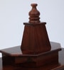 Brown Sheehsam Wood Wall Mounted Mandir Without Door