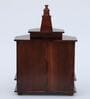 Brown Sheehsam Wood Wall Mounted Mandir Without Door