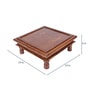 Premimum Brown Sheesham Wood Chowki