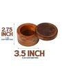 Brown Sheesham Wood Condiment & Spice Box