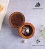 Brown Sheesham Wood Condiment & Spice Box