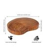 Brown Sheesham Wood Decorative Stand
