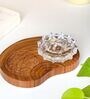 Brown Sheesham Wood Decorative Stand
