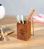 Brown Sheesham Wood Pen Holder