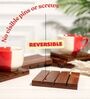 Brown Sheesham Wood Reversible Coaster Set