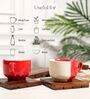 Brown Sheesham Wood Reversible Coaster Set