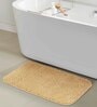 Brown Solid Polyester 24x16 Inches AntiSkid Bath Mat
